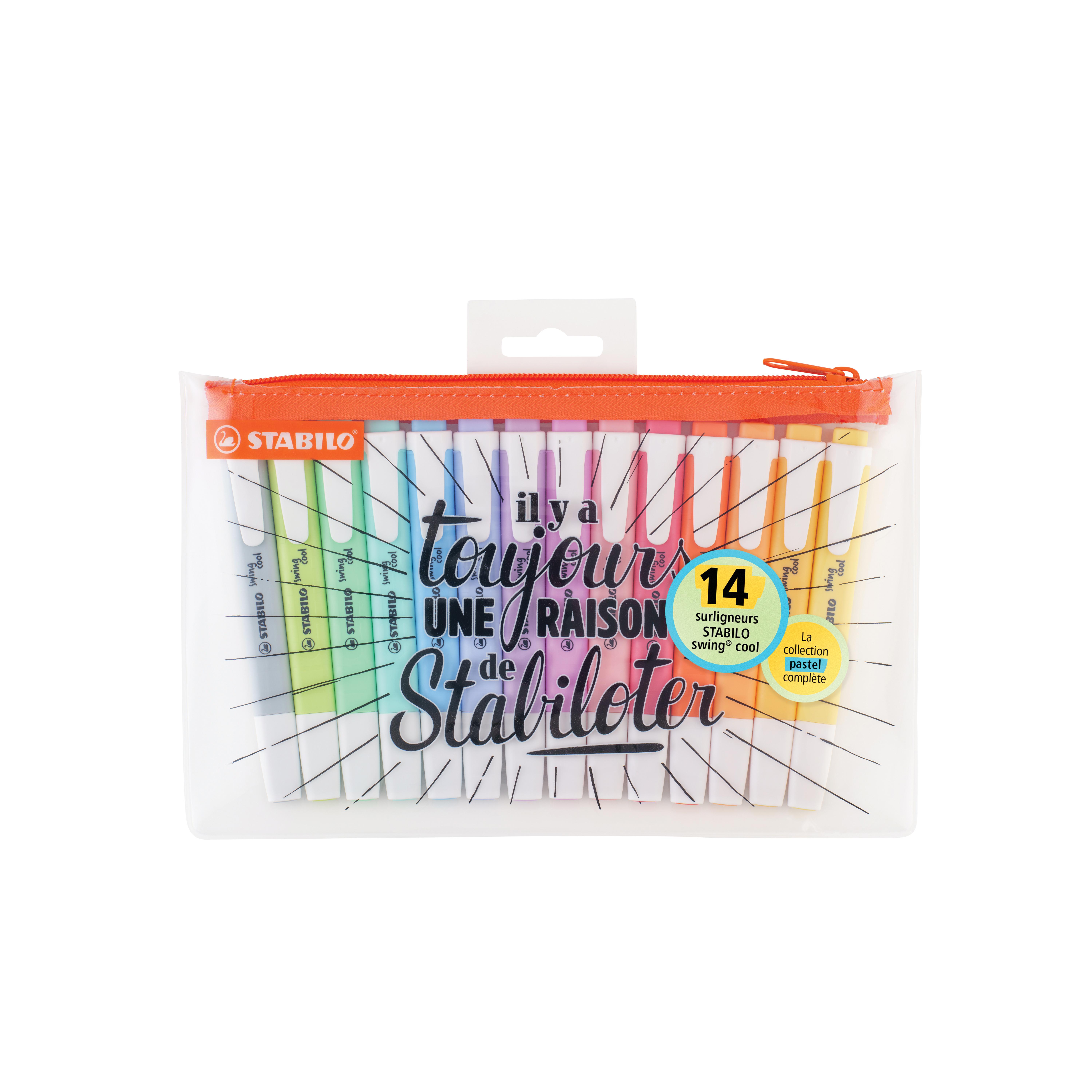 STABILO Surligneurs x14 Swing Cool Collection Pastel