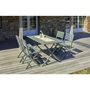 Voir la diapositive 2 : CITY GARDEN Salon de jardin - 4 places - Aluminium - Kaki - MARIUS
