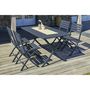 Voir la diapositive 3 : CITY GARDEN Salon de jardin - 4 places - Aluminium - Anthracite - MARIUS