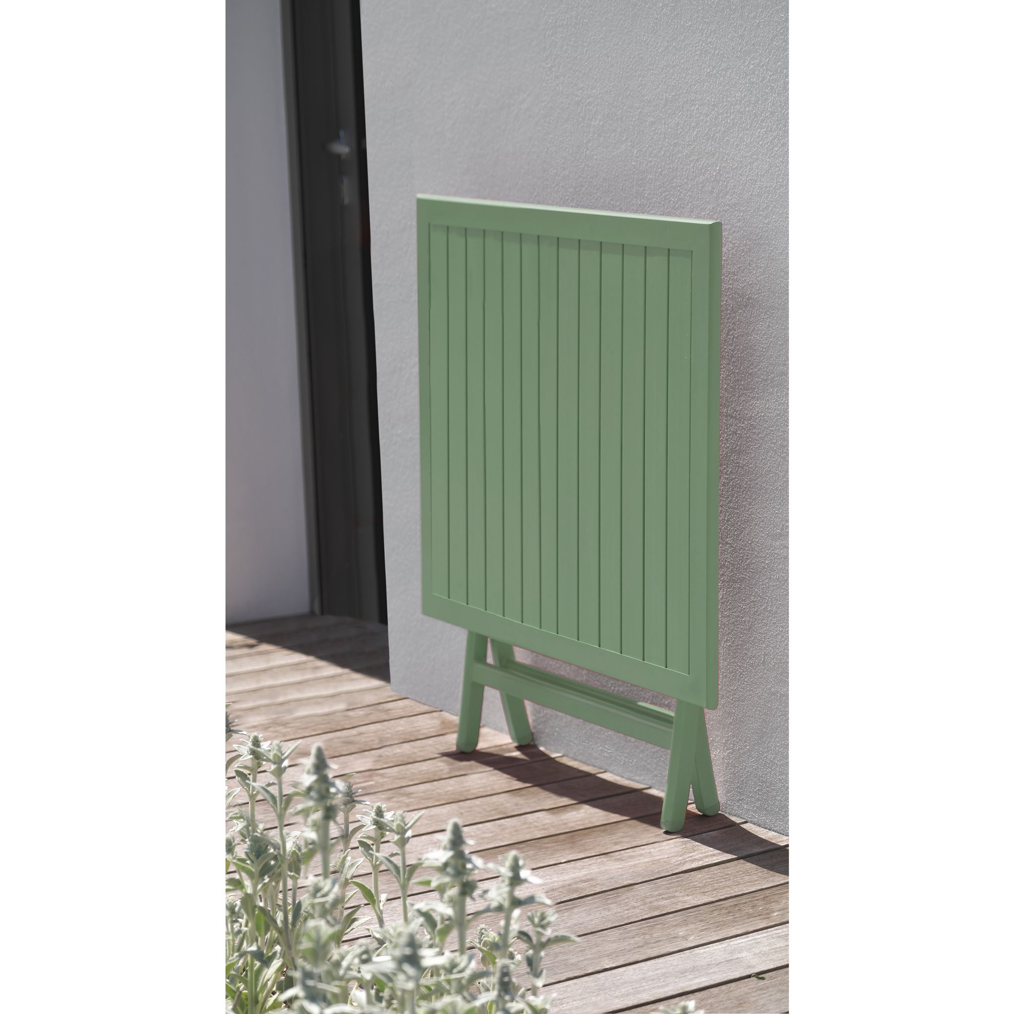 Voir la diapositive 4 : Salon de jardin - 2 places - Aluminium - Vert lagune - MARIUS