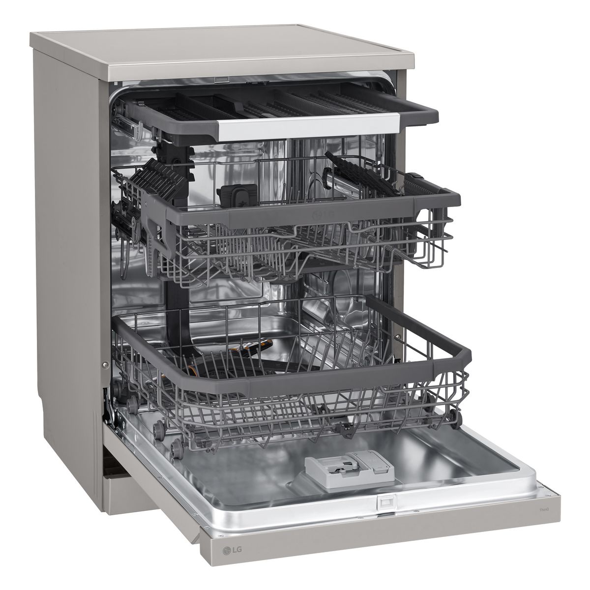 LG Lave vaisselle pose libre DF355FP, 14 couverts, 60 cm, 41 dB, C