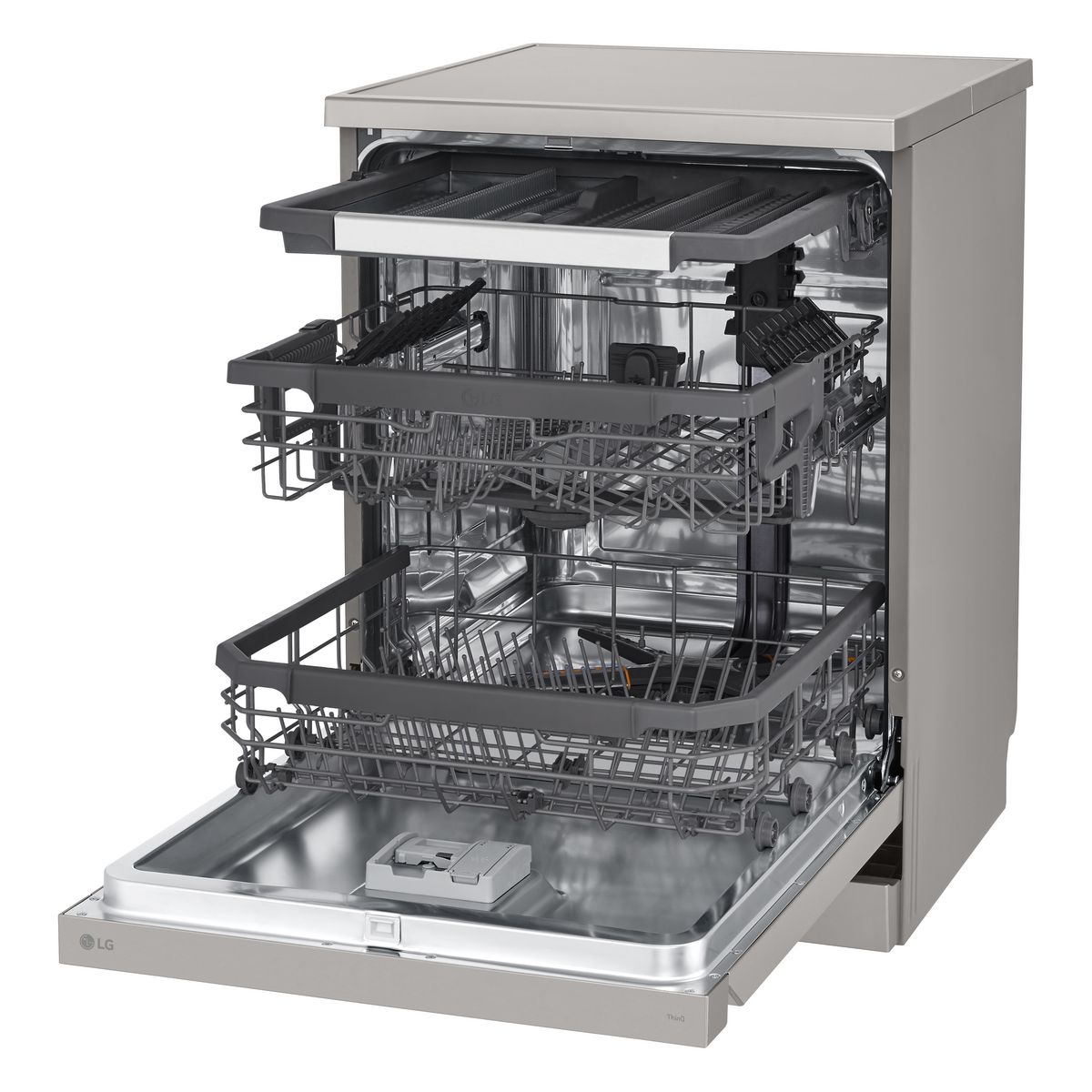 LG Lave vaisselle pose libre DF355FP, 14 couverts, 60 cm, 41 dB, C