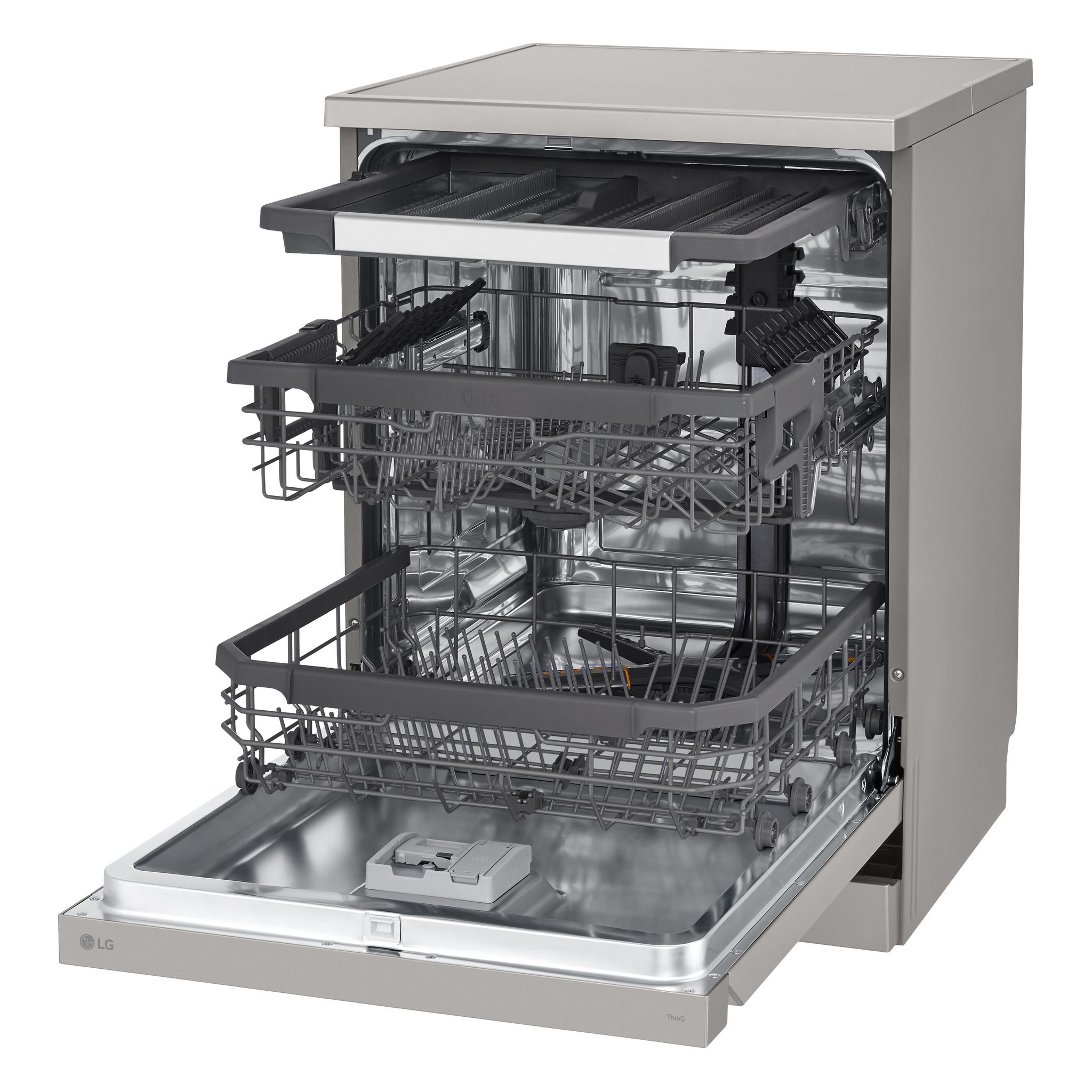 Voir la diapositive 5 : LG Lave vaisselle pose libre DF355FP, 14 couverts, 60 cm, 41 dB, C