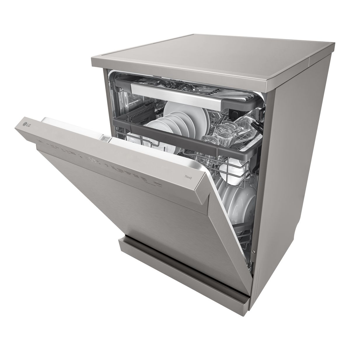 LG Lave vaisselle pose libre DF355FP, 14 couverts, 60 cm, 41 dB, C