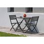 Voir la diapositive 2 : CITY GARDEN Salon de jardin - 2 places - Aluminium - Anthracite - MARIUS