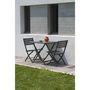 Voir la diapositive 7 : CITY GARDEN Salon de jardin - 2 places - Aluminium - Anthracite - MARIUS