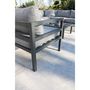 Voir la diapositive 6 : Salon de jardin d'angle - 4/6 places - Aluminium - Gris Anthracite - BEAUBOURG