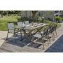 Voir la diapositive 3 : DCB GARDEN Salon de jardin - 6 places - Aluminium - Quartz - FLORIDE
