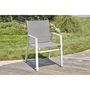 Voir la diapositive 6 : DCB GARDEN Salon de jardin - 6 places - Aluminium - Blanc - FLORIDE