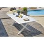 Voir la diapositive 9 : DCB GARDEN Salon de jardin - 6 places - Aluminium - Blanc - FLORIDE