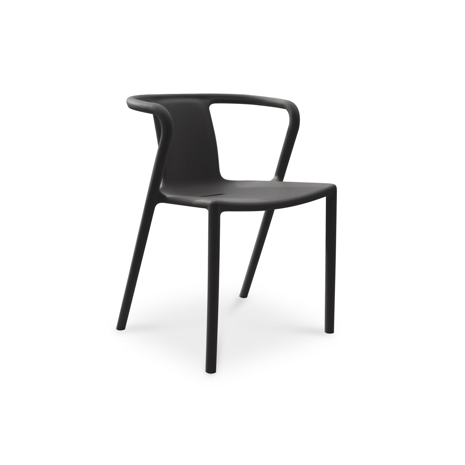 Voir la diapositive 2 : CITY GARDEN Fauteuil de jardin empilable - Polypropylène - Gris - DIEGO
