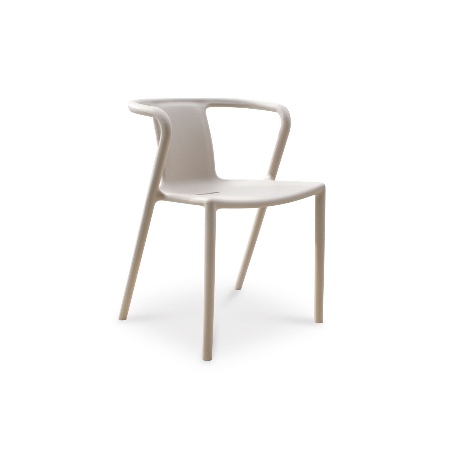 Voir la diapositive 2 : CITY GARDEN Fauteuil de jardin empilable - Polypropylène - Sable - DIEGO