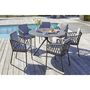 Voir la diapositive 2 : Salon de jardin - 6 places - Aluminium - Anthracite - PILAT
