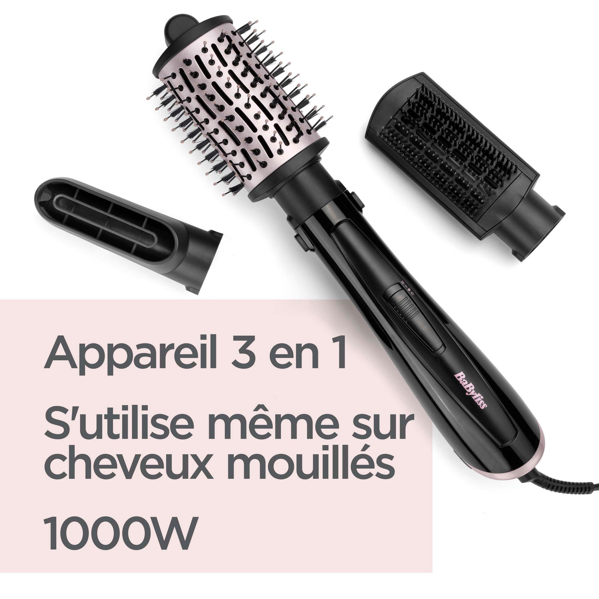 Voir la diapositive 10 : BABYLISS Brosse soufflante AS128E - Noir