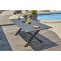 Voir la diapositive 12 : DCB GARDEN Salon de jardin - 6 places - Aluminium - Anthracite - FLORIDE