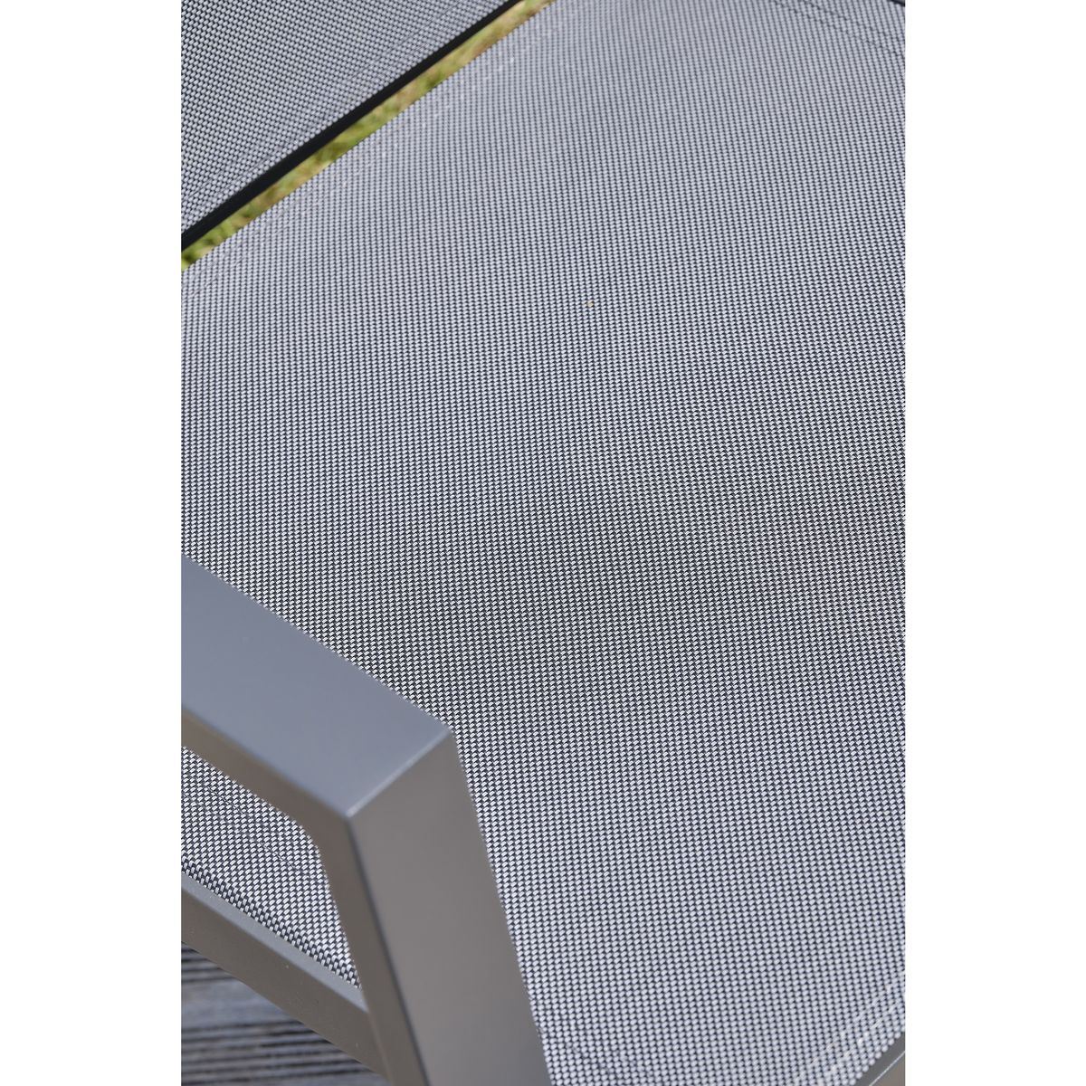 DCB GARDEN Salon de jardin - 6 places - Aluminium - Anthracite - FLORIDE