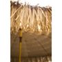 Voir la diapositive 4 : DCB GARDEN Parasol droit à franges - Acier et finition bois - Marron - D2m - HAWAI