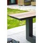Voir la diapositive 6 : DCB GARDEN Table de jardin rectangulaire - 4/6 places - Aluminium et plateau effet bois - Anthracite - VANCOUVER