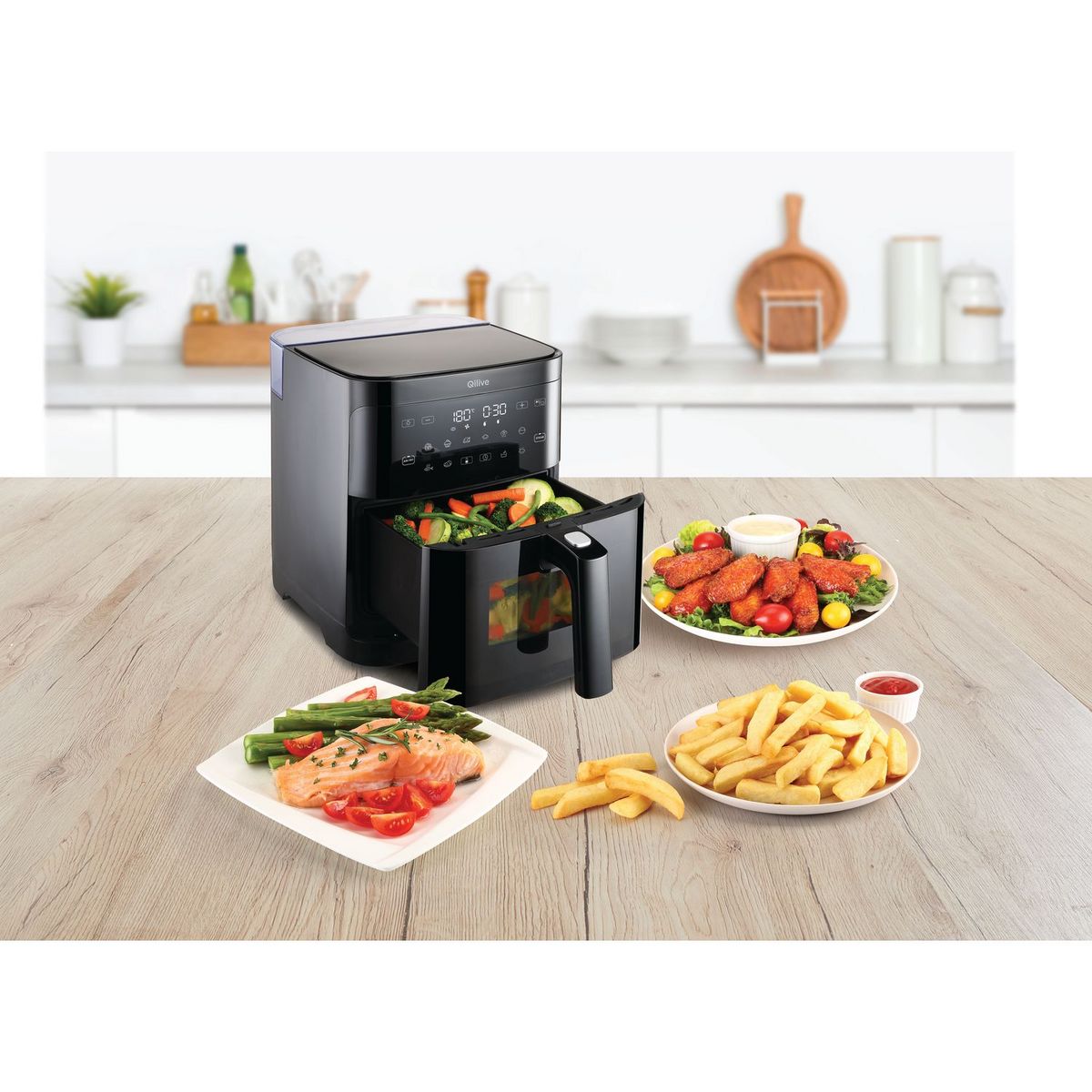 QILIVE Friteuse sans huile à air chaud Q.5650 - Noir
