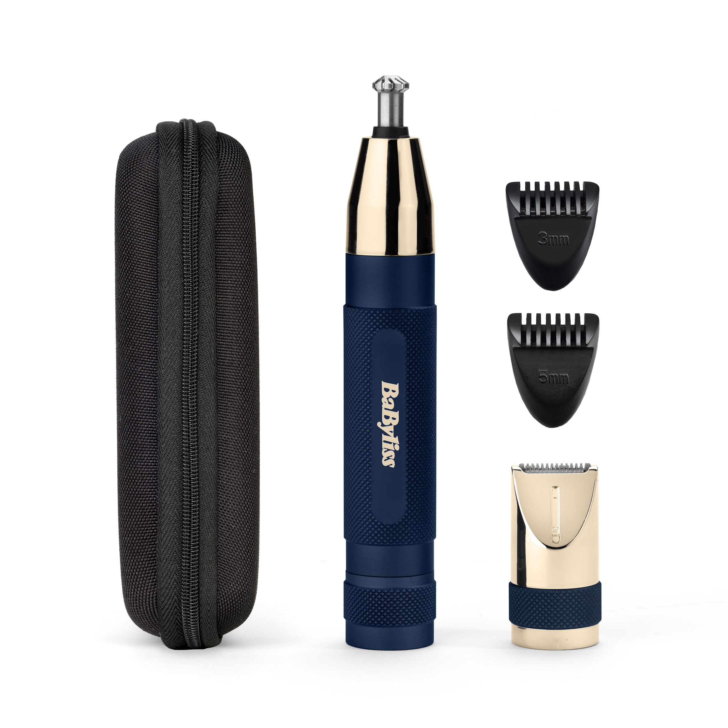 Voir la diapositive 3 : BABYLISS Tondeuse nez oreilles E112E - Bleu