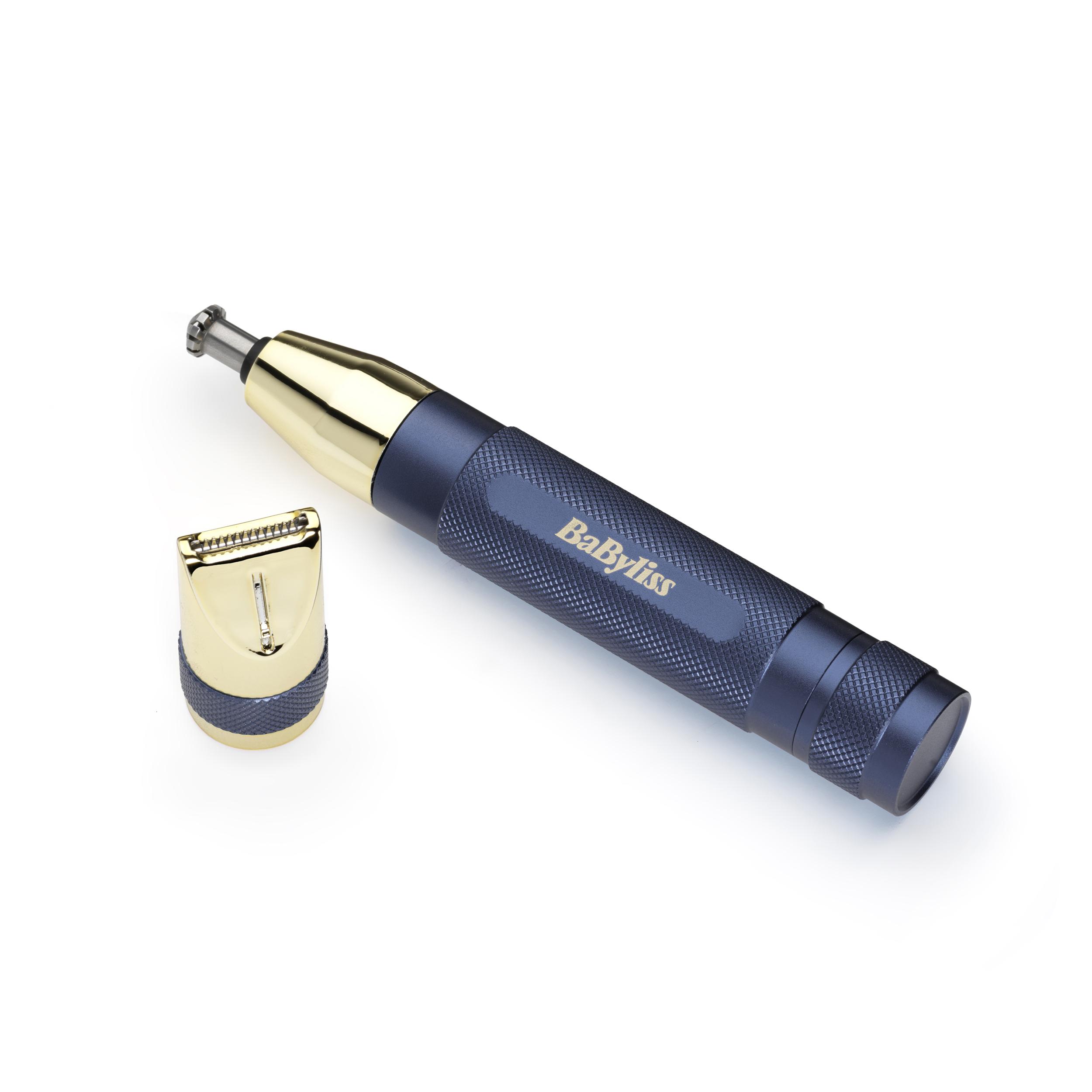 Voir la diapositive 7 : BABYLISS Tondeuse nez oreilles E112E - Bleu