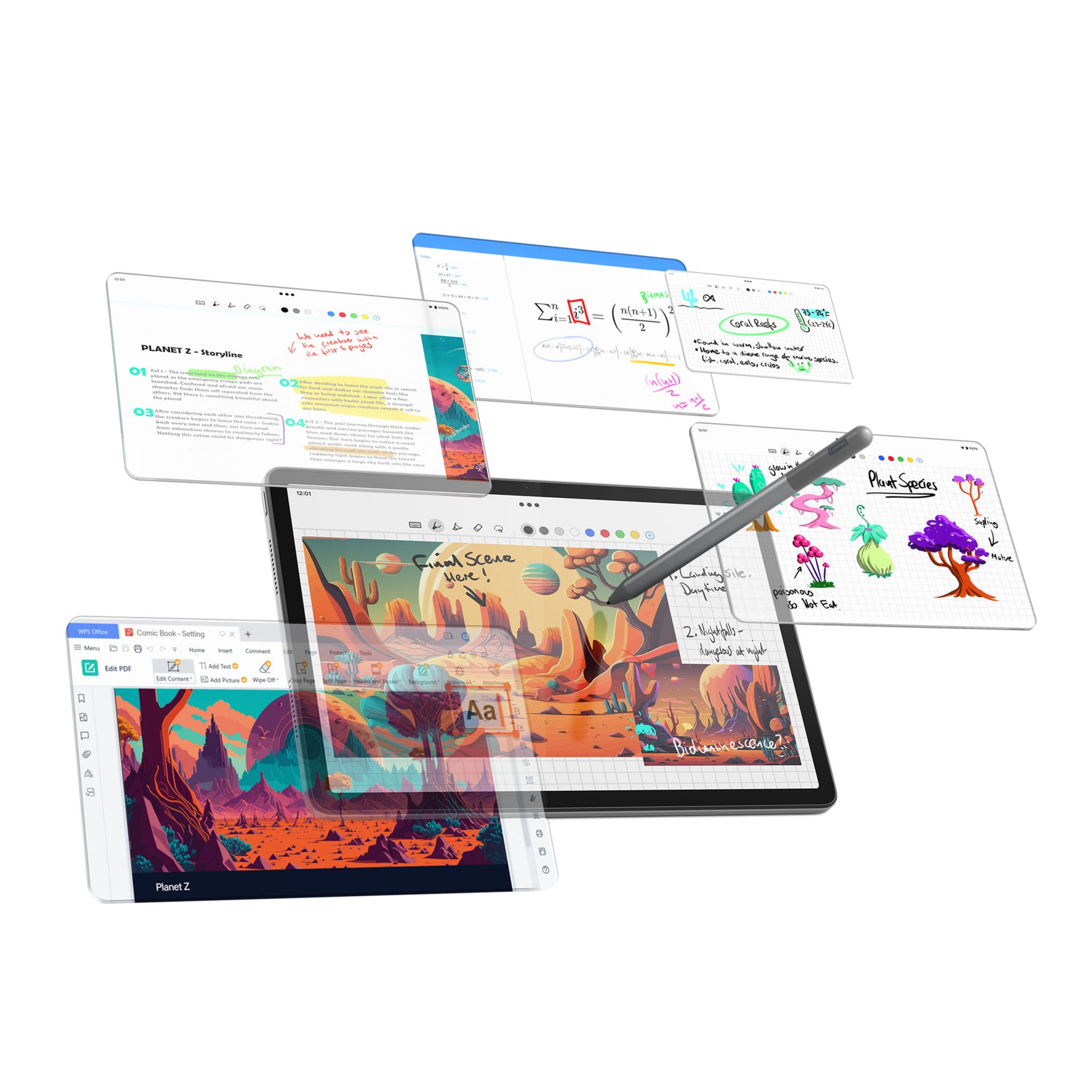 Voir la diapositive 3 : LENOVO Tablette tactile Tab M11 11" 128 Go Gris + Pen