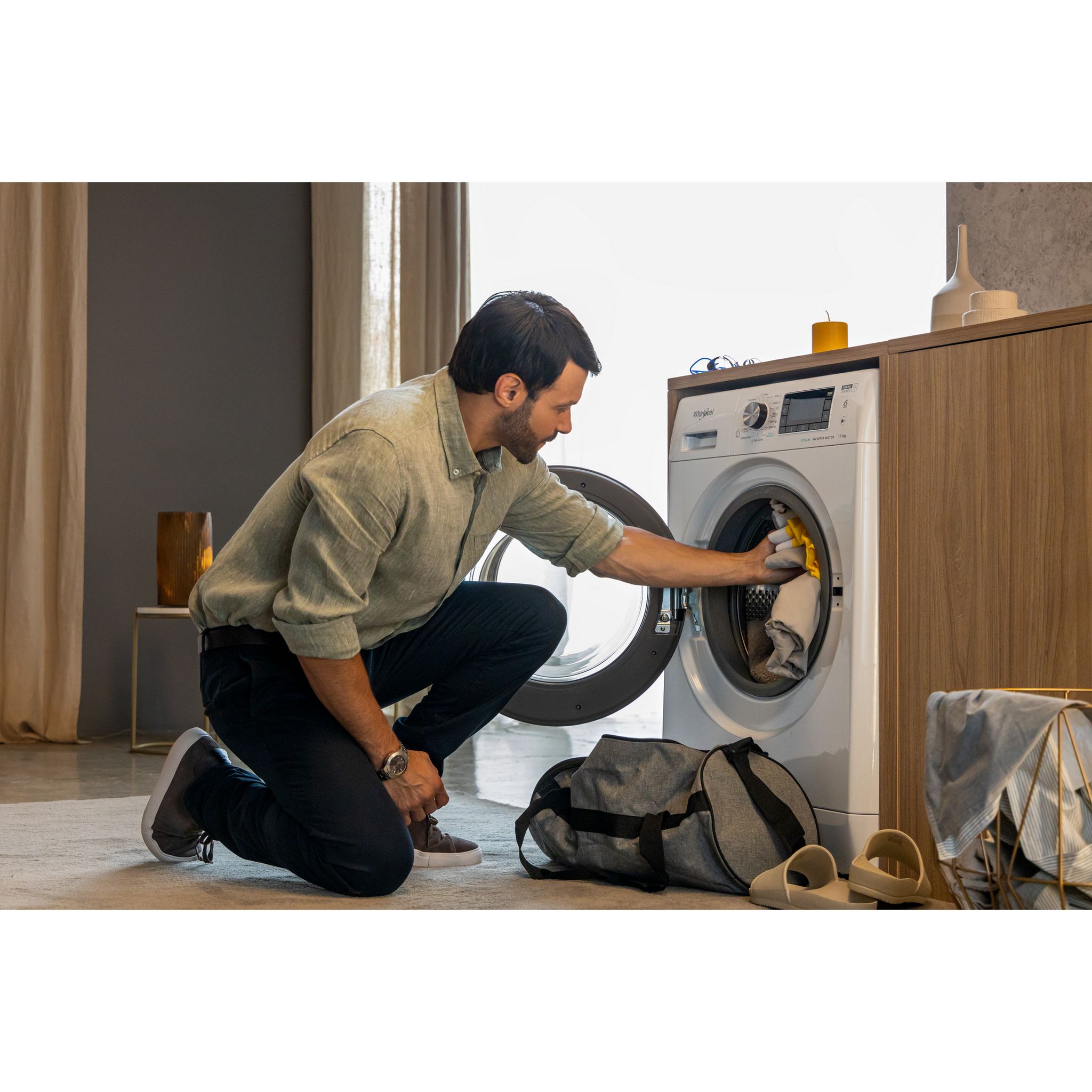 Voir la diapositive 14 : WHIRLPOOL Lave linge hublot à induction FFB10469SVFR, 10 kg, 1400 T/min, A