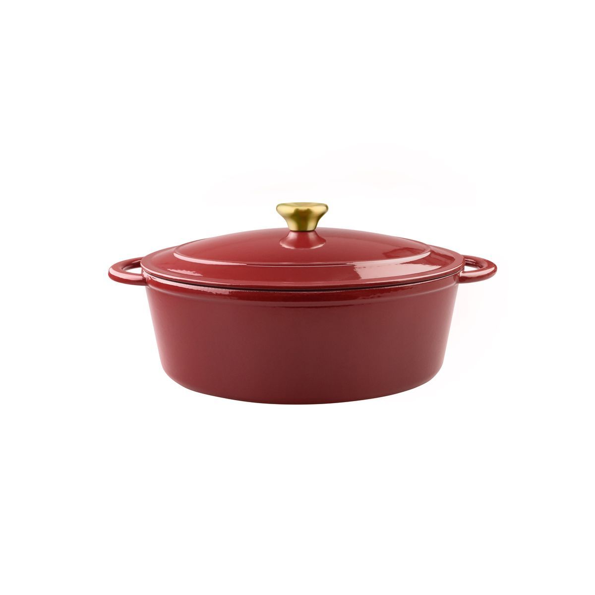 ACTUEL Cocotte en fonte émaillée ovale 9L tous feux dont induction