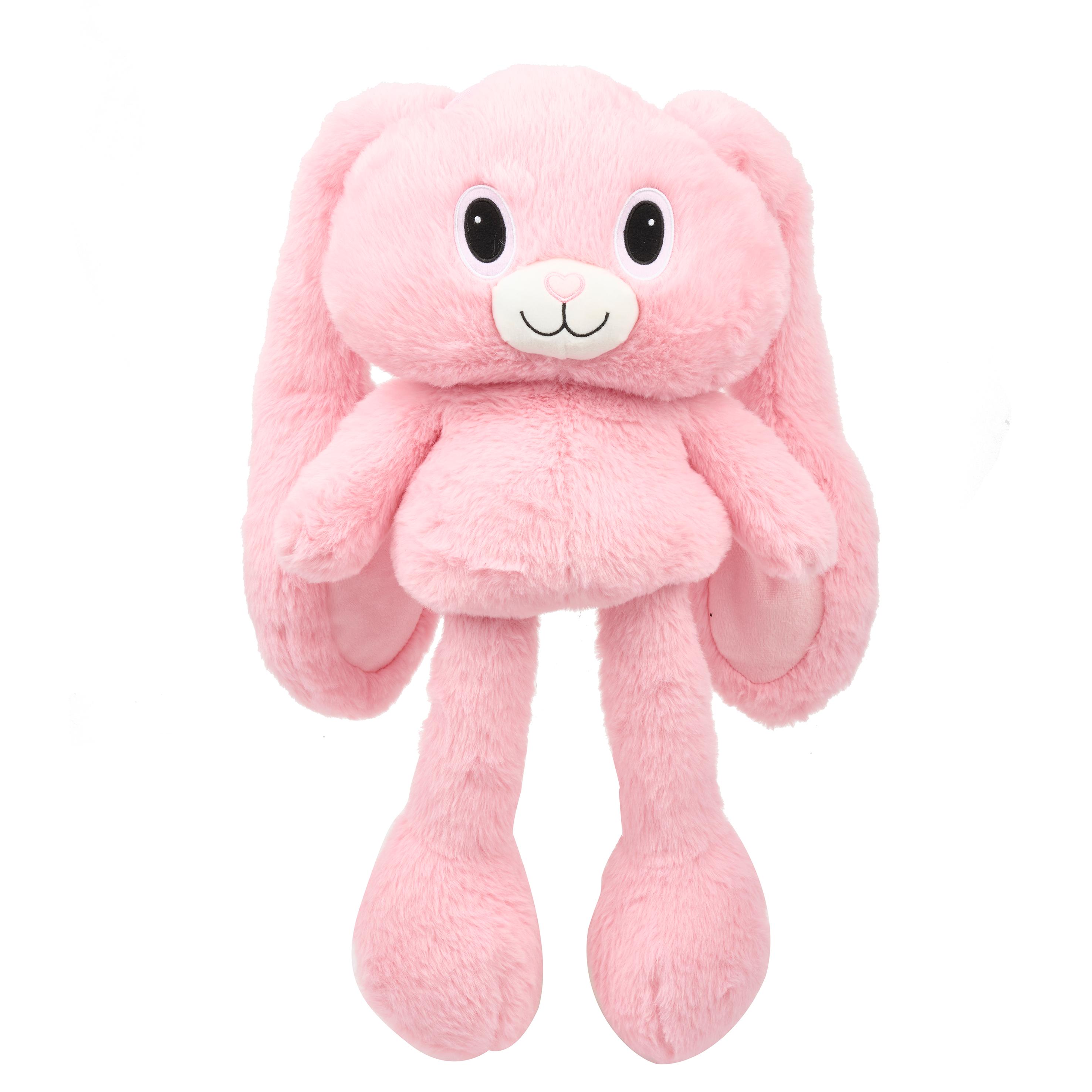 Voir la diapositive 2 : ONE TWO FUN Peluche Lapin Oreilles Jambes Extensibles 90 cm