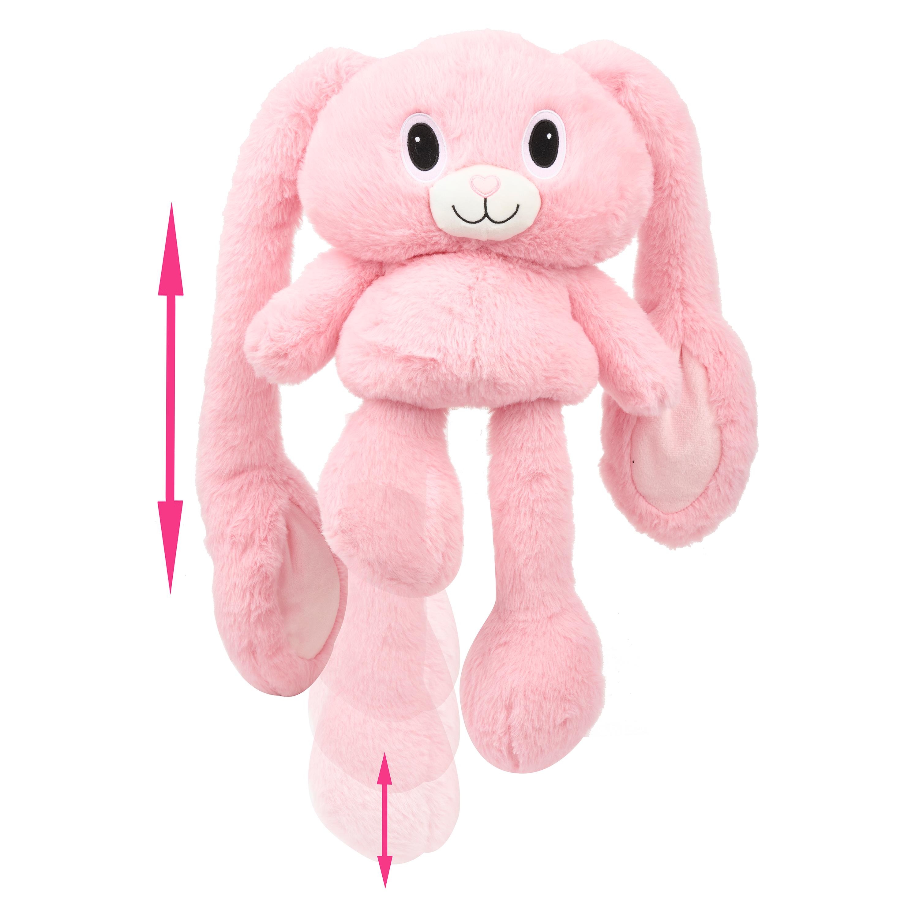 Voir la diapositive 3 : ONE TWO FUN Peluche Lapin Oreilles Jambes Extensibles 90 cm