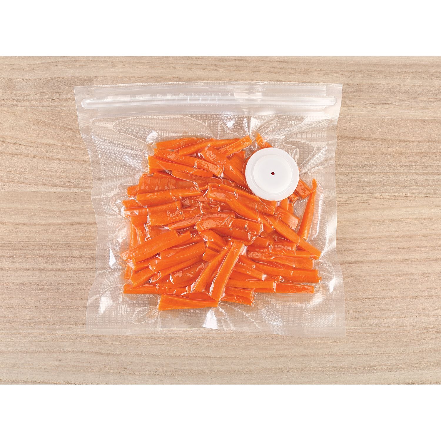 Voir la diapositive 2 : QILIVE Lot de 10 sachets sous vide à valve - Transparent