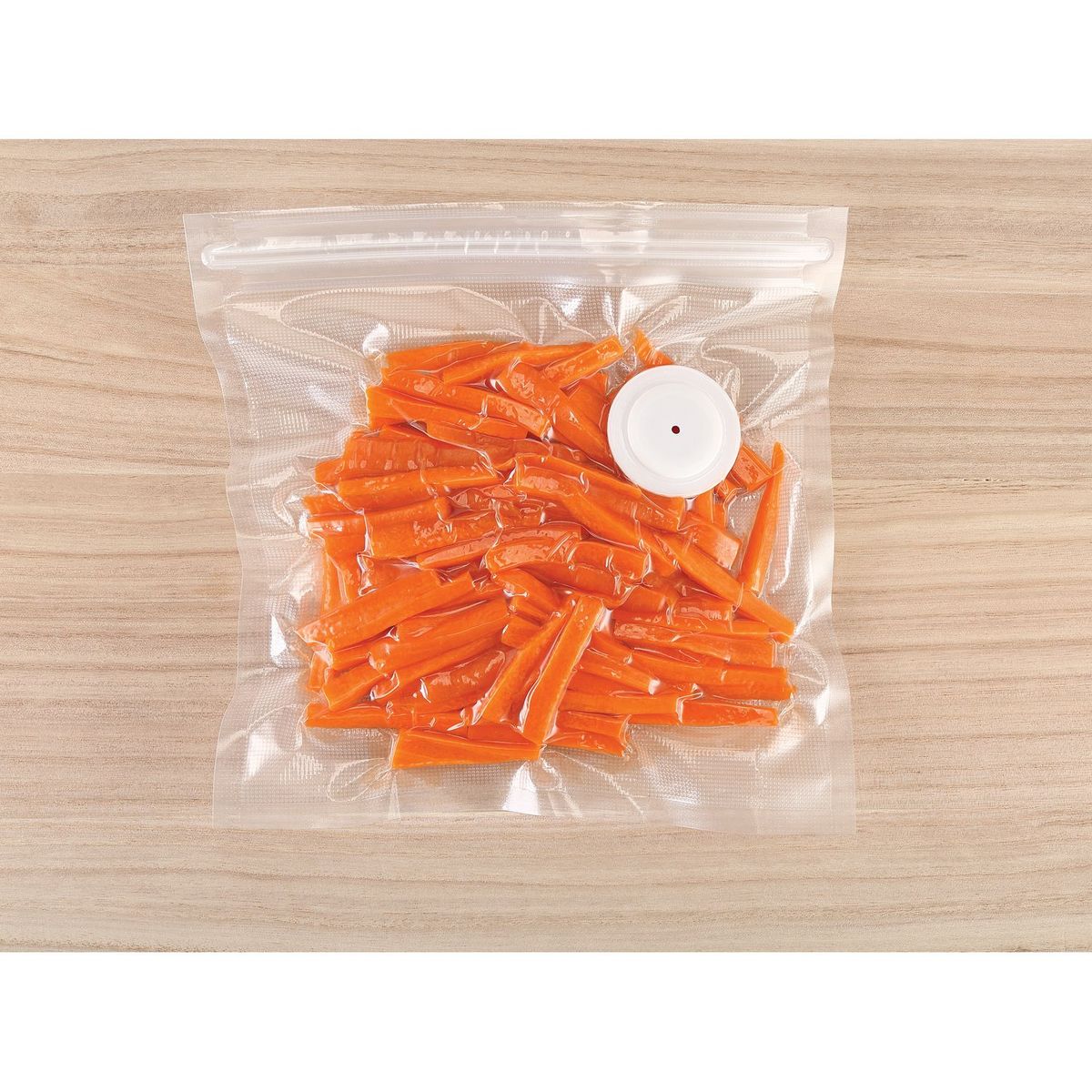 QILIVE Lot de 10 sachets sous vide à valve - Transparent