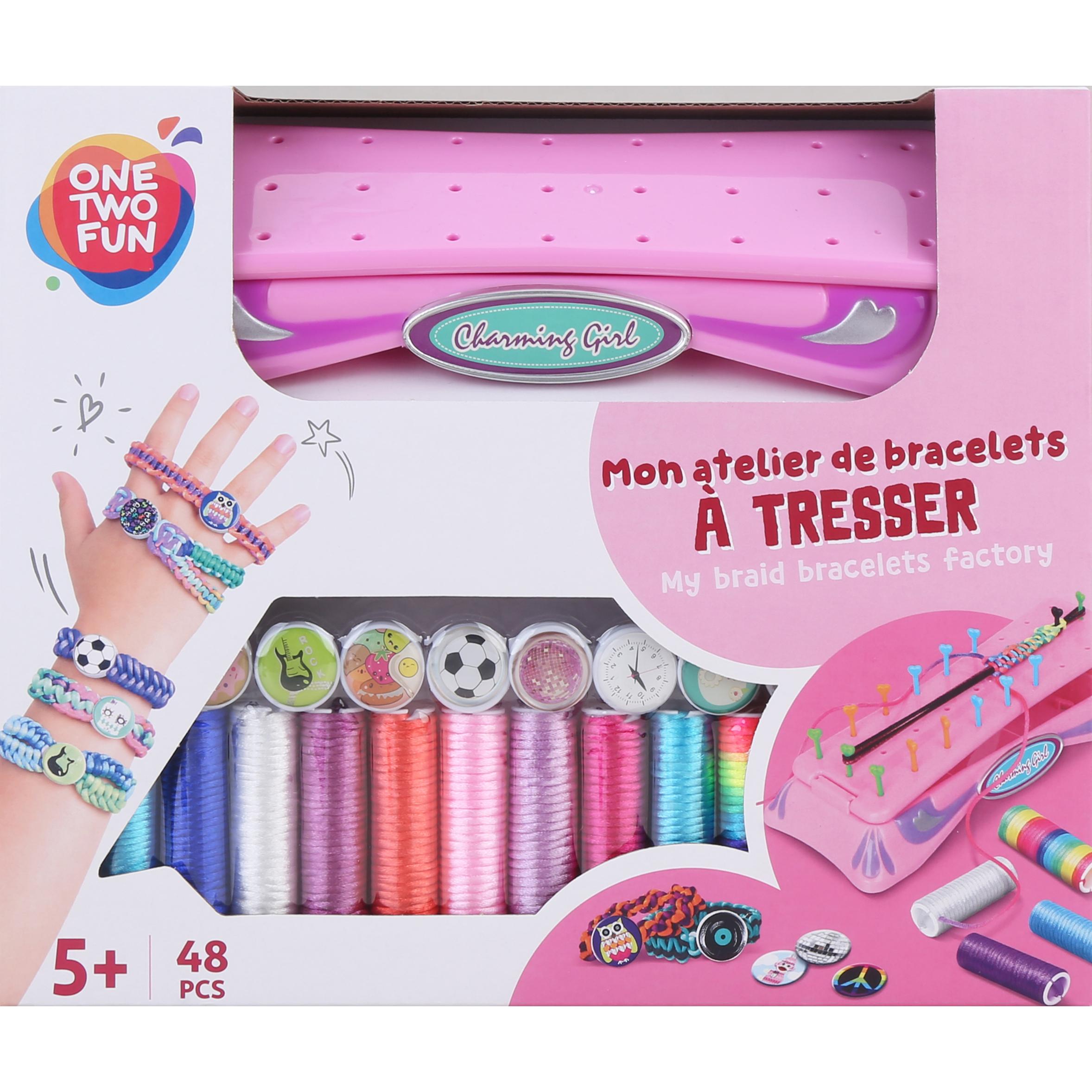 Voir la diapositive 2 : ONE TWO FUN Mon set de Bracelets tressés