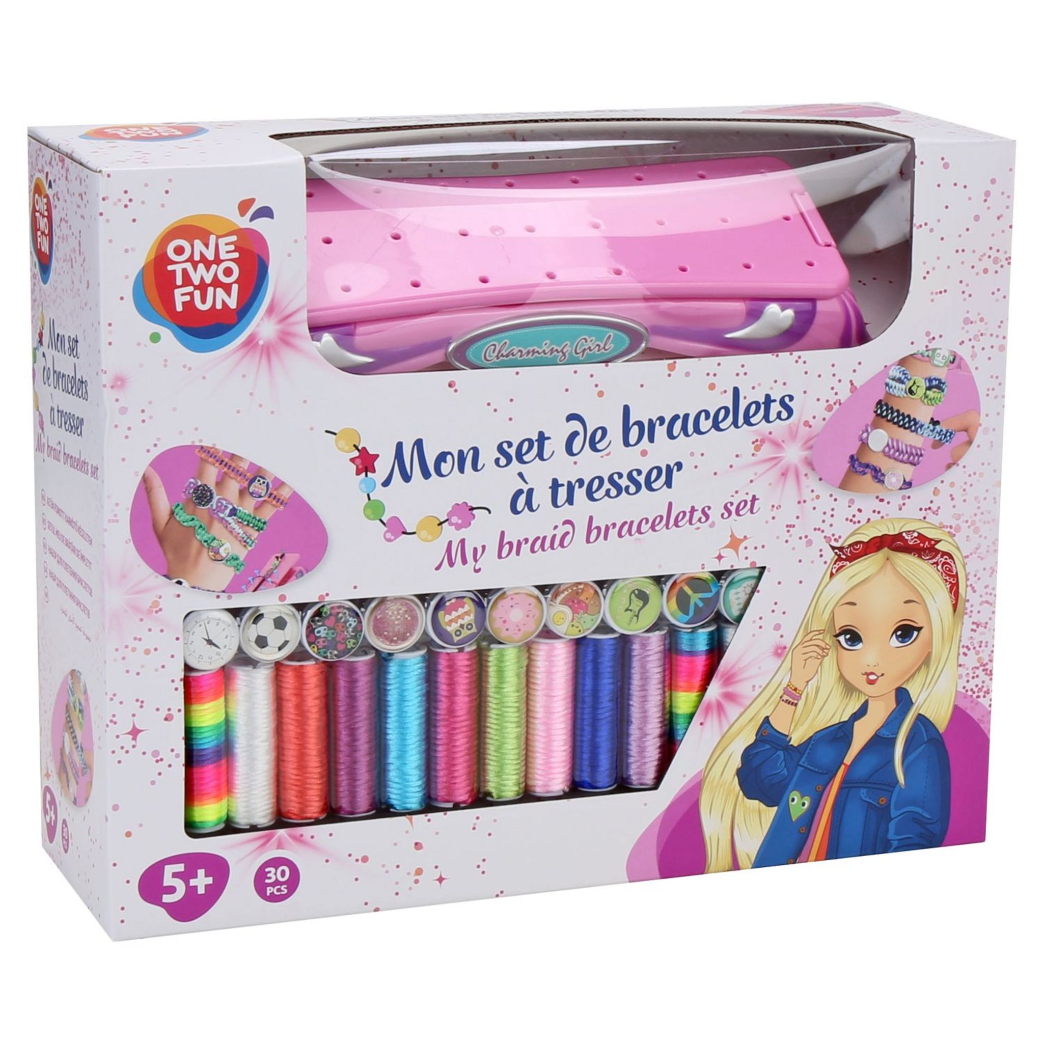 Voir la diapositive 2 : ONE TWO FUN Mon set de Bracelets tressés