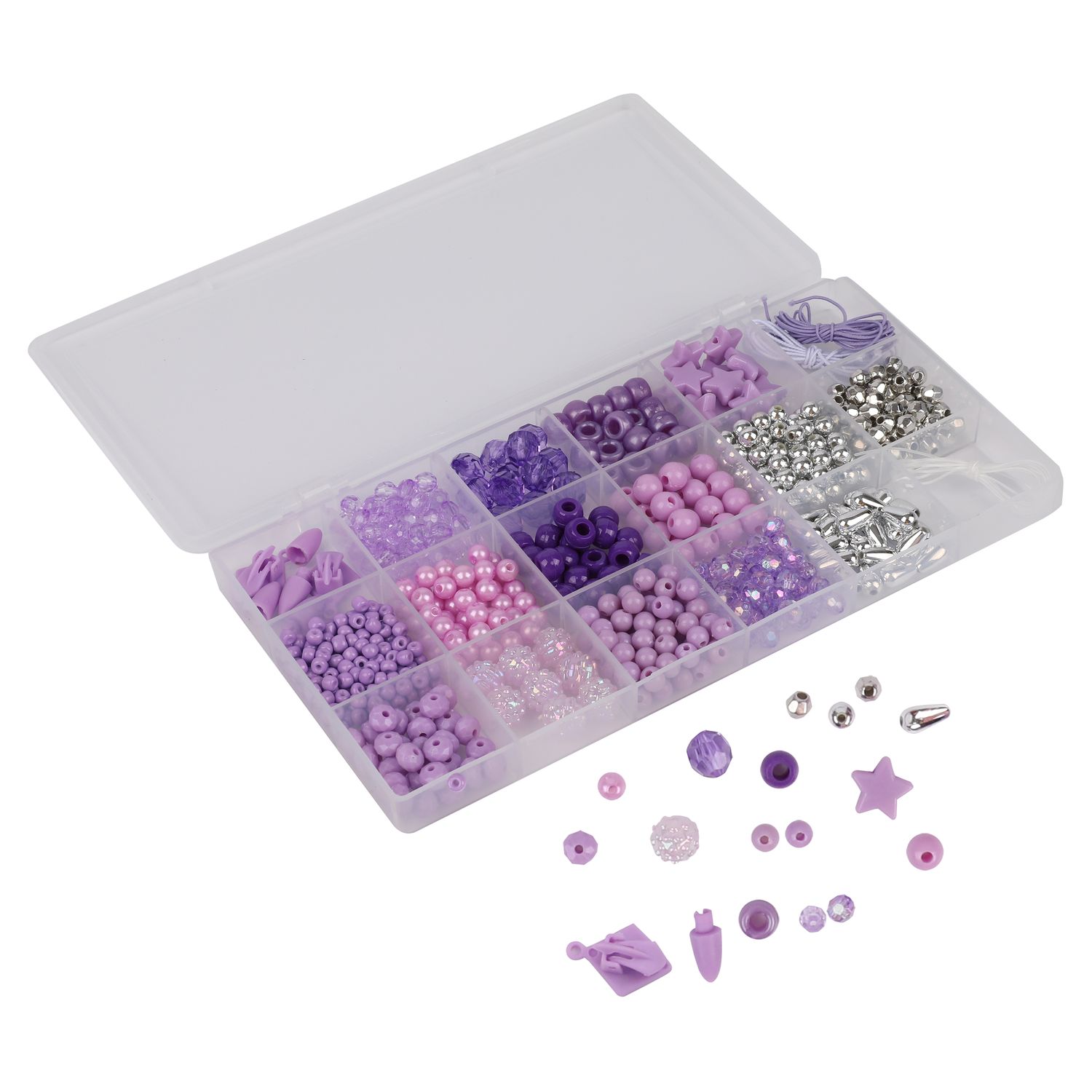 Voir la diapositive 4 : ONE TWO FUN Set de 4 coffrets de perles