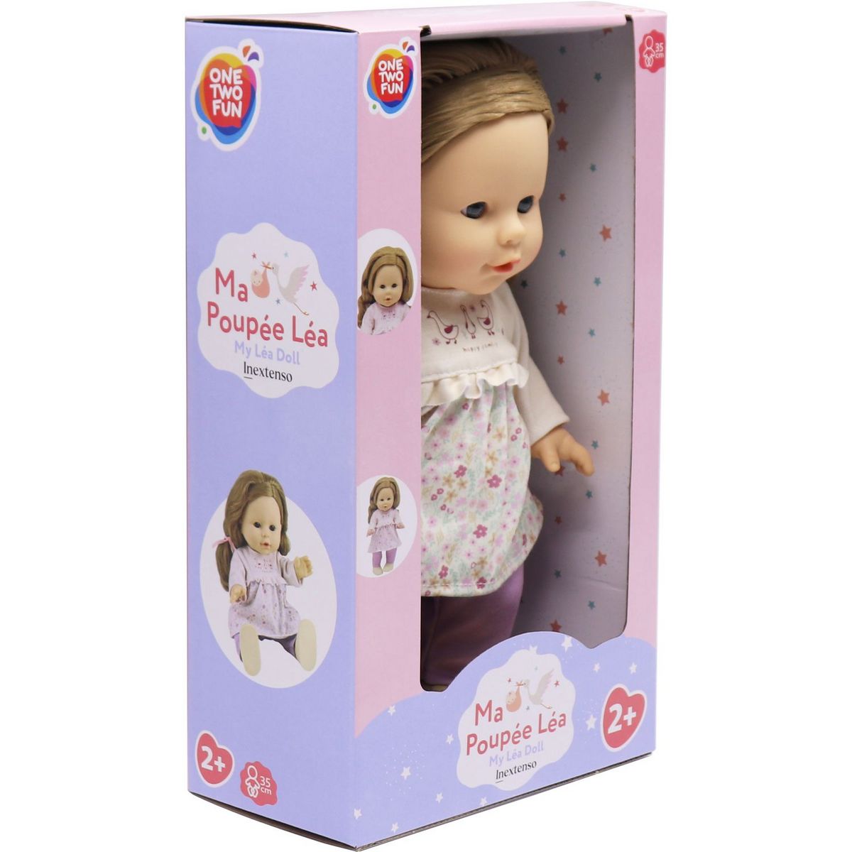 ONE TWO FUN Ma poupée Léa ou Alex 35 cm