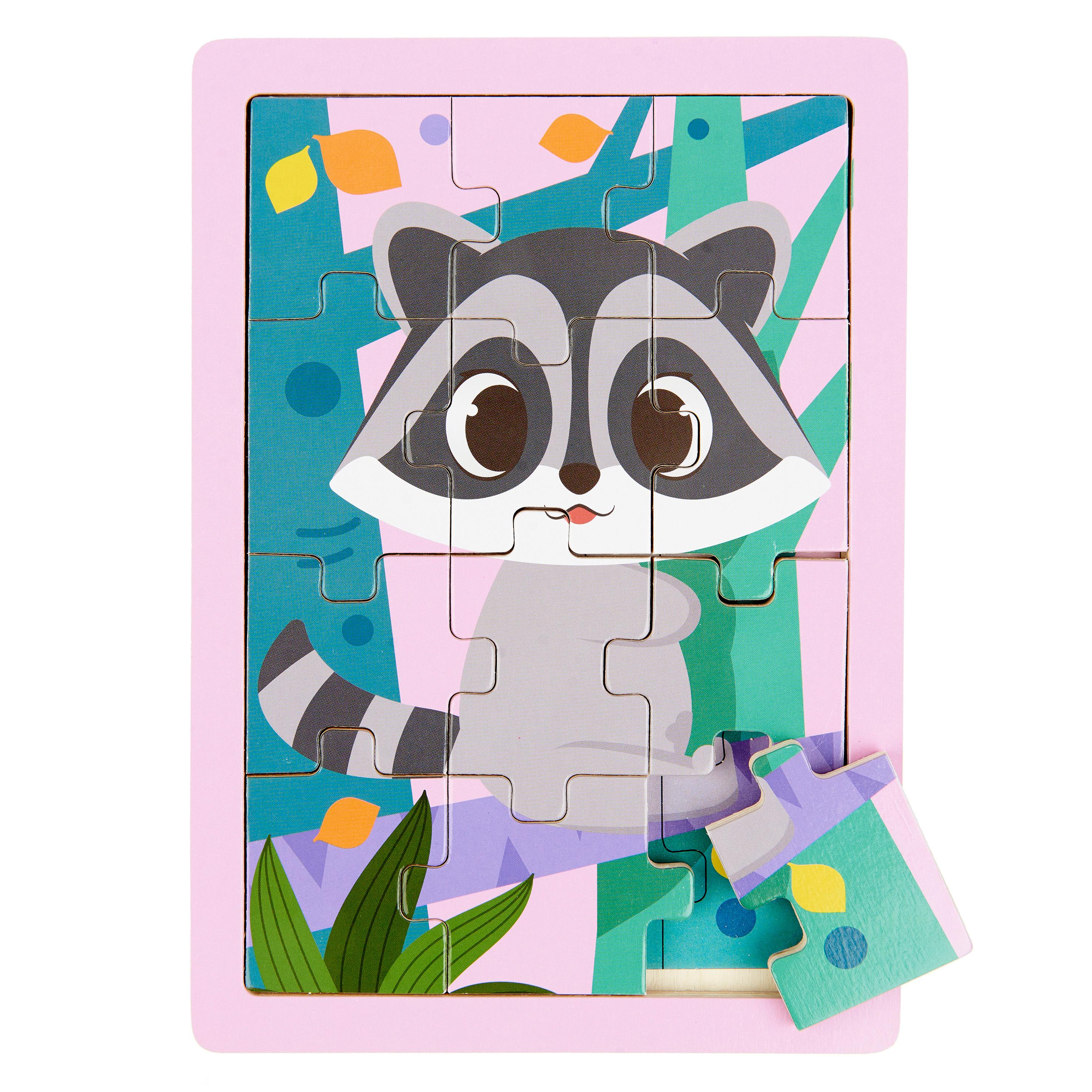 Voir la diapositive 7 : ONE TWO FUN Puzzle en bois Animal 12 pièces