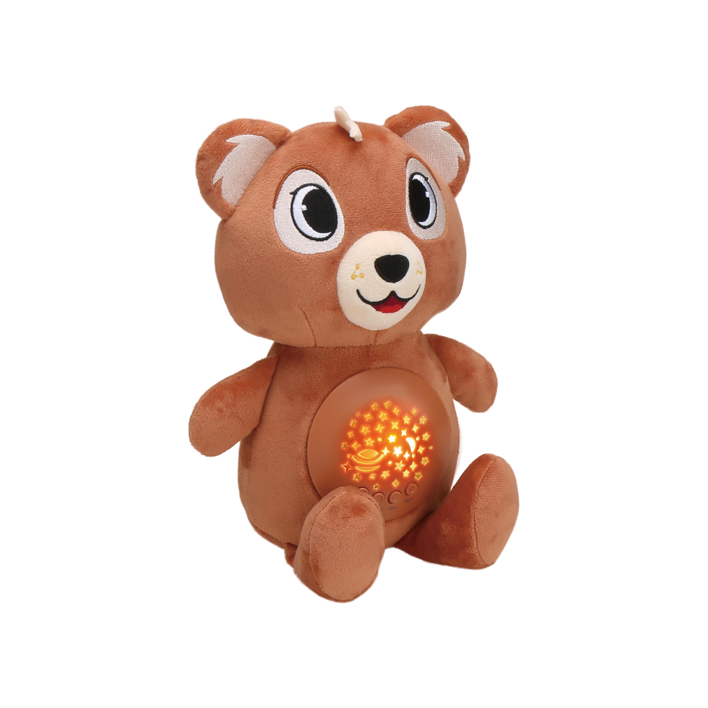 Voir la diapositive 2 : ONE TWO FUN Peluche projecteur Nuit Animaux