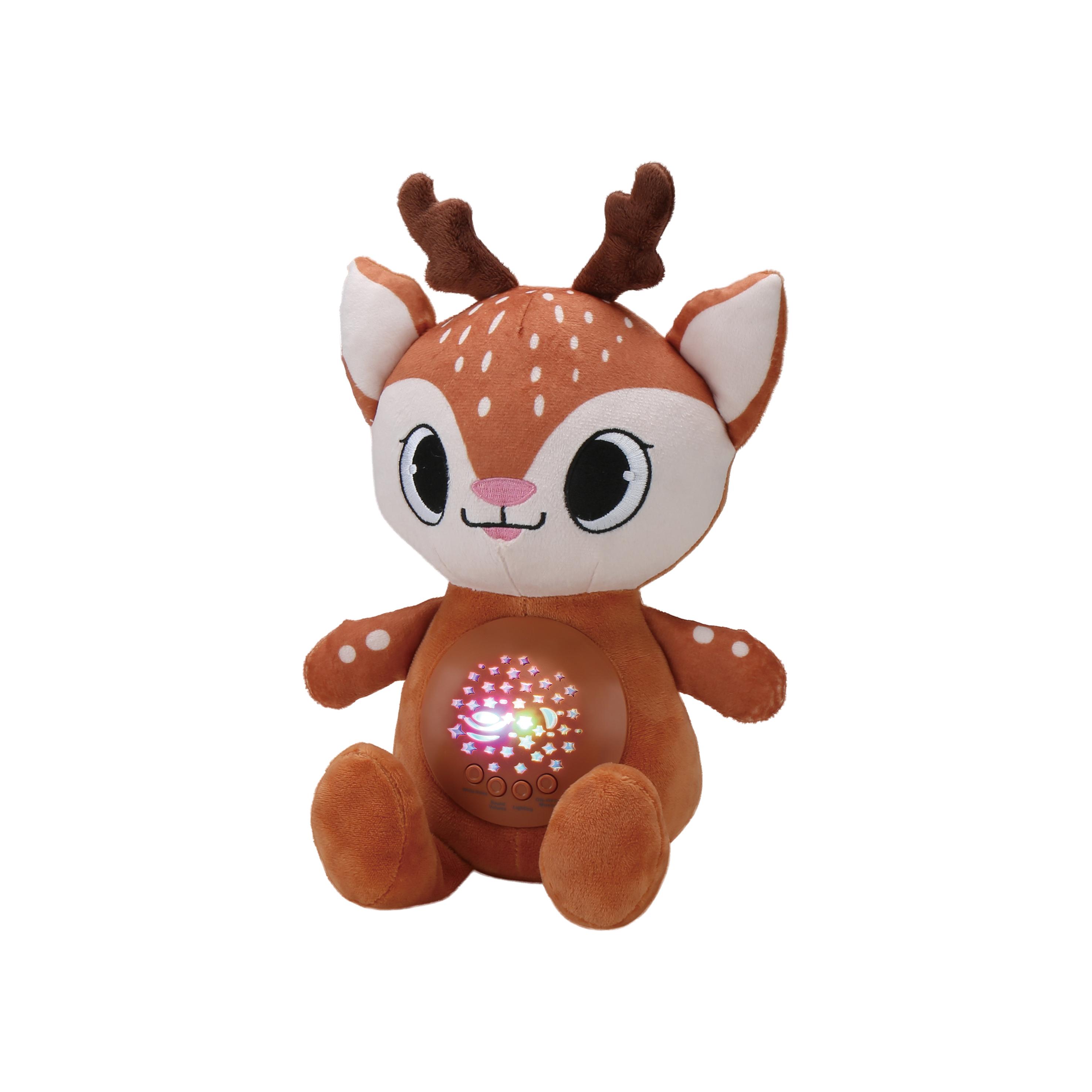 Voir la diapositive 4 : ONE TWO FUN Peluche projecteur Nuit Animaux