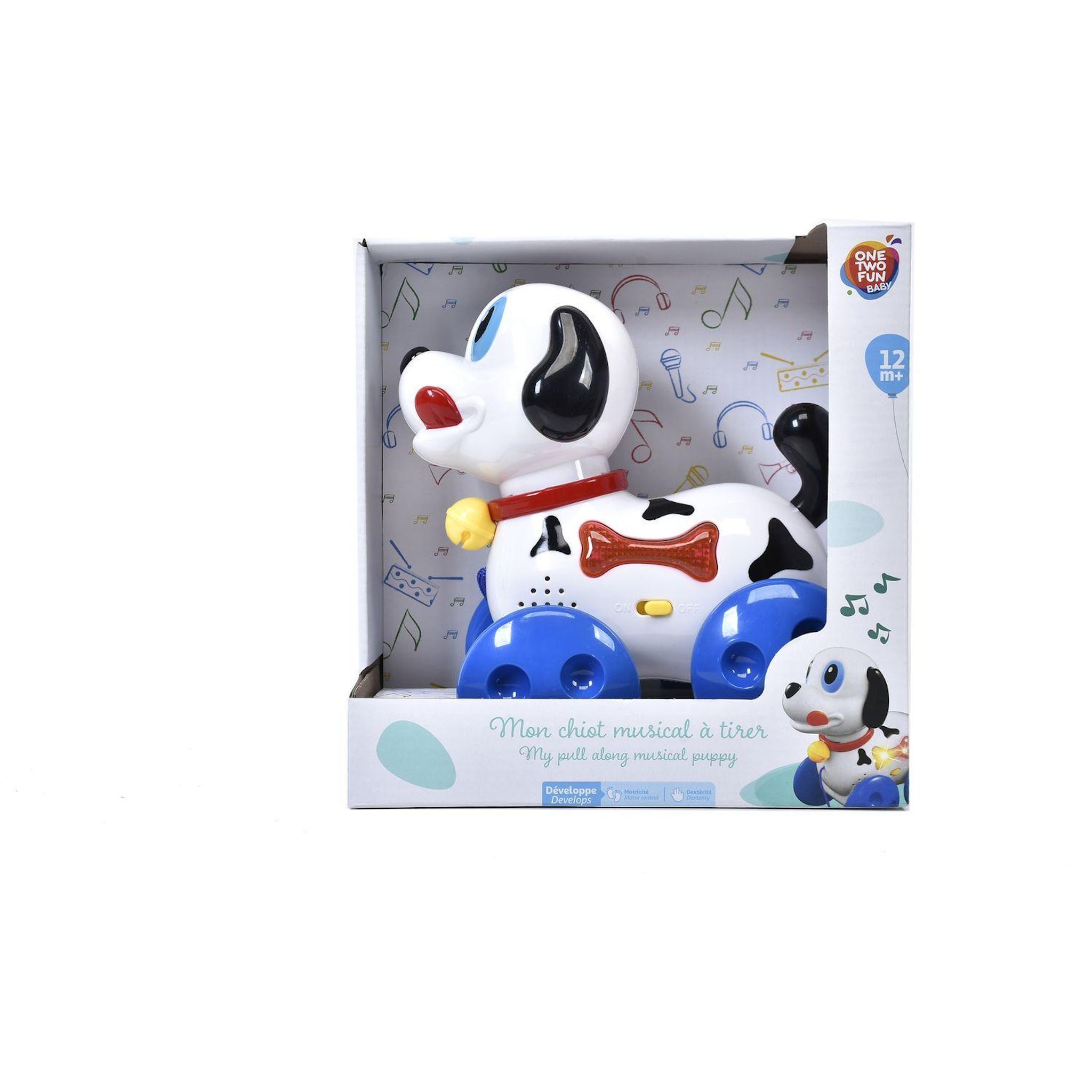 ONE TWO FUN Mon Chien sonore à tirer