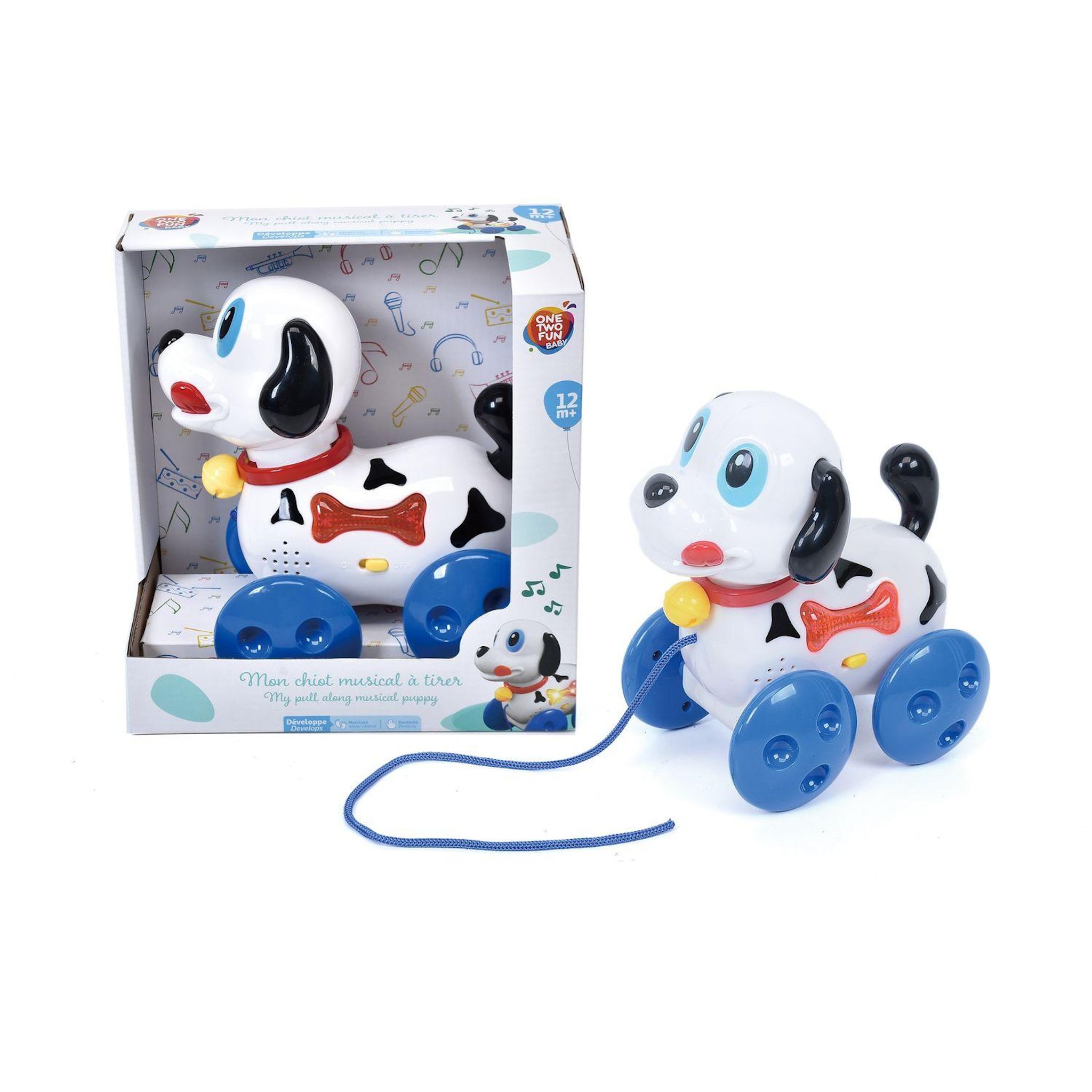 Voir la diapositive 2 : ONE TWO FUN Mon Chien sonore à tirer