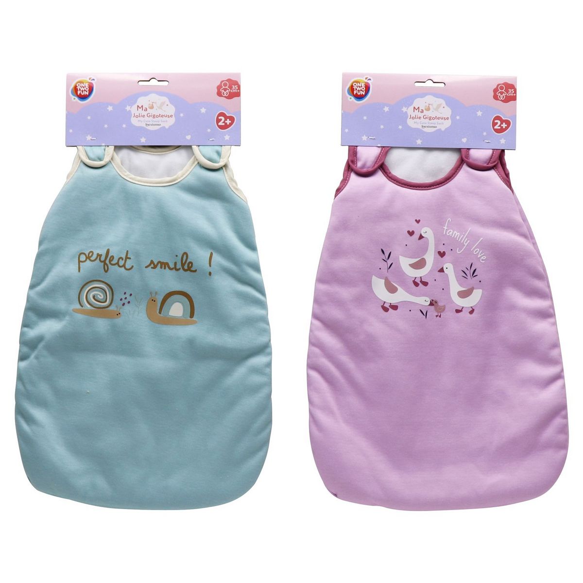 ONE TWO FUN Gigoteuse 35 cm pour poupon