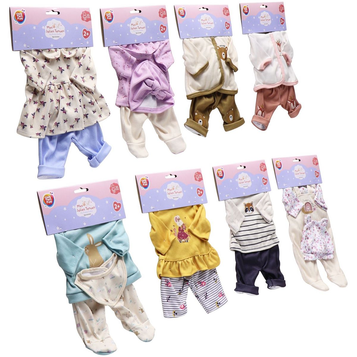 ONE TWO FUN Tenue pour poupée 35 cm
