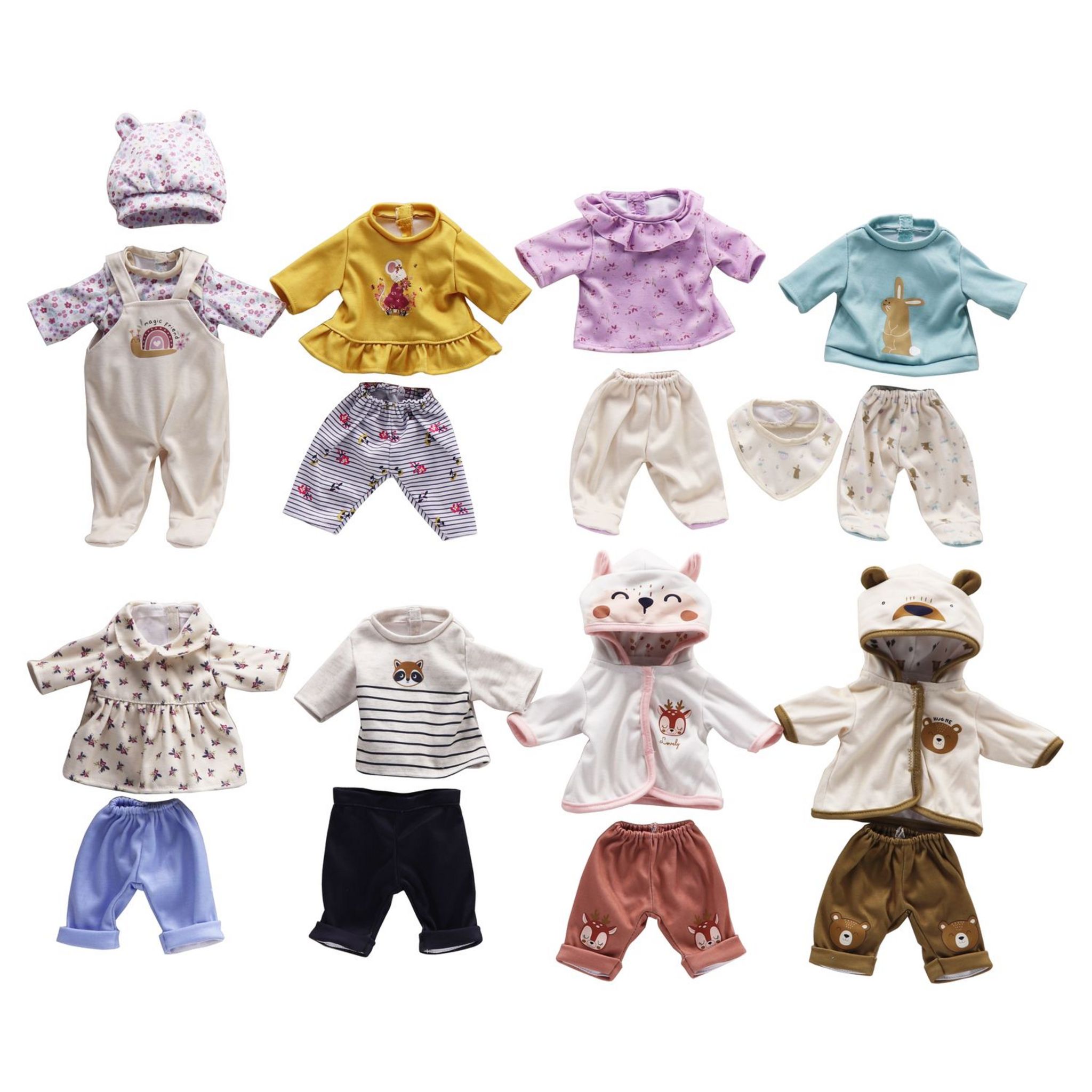 Voir la diapositive 3 : ONE TWO FUN Tenue pour poupée 35 cm