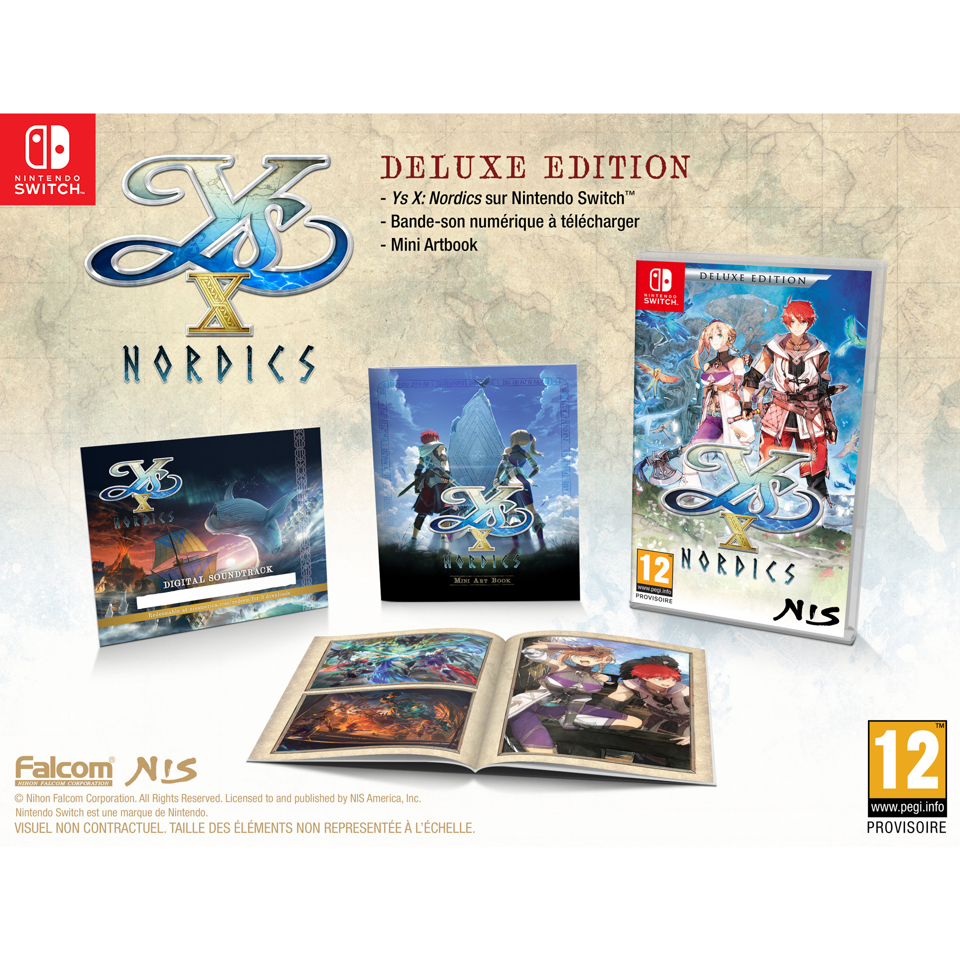 Voir la diapositive 2 : Ys X Nordics Deluxe Édition Nintendo Switch