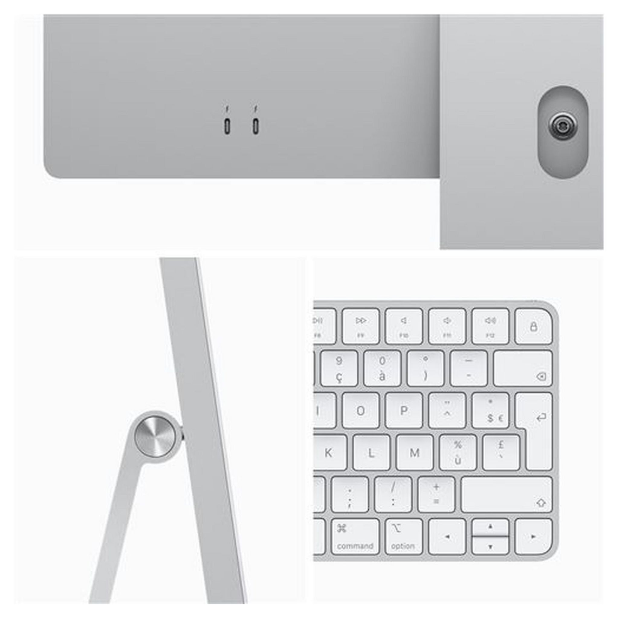 Voir la diapositive 3 : APPLE iMac 24" écran Rétina 4,5K 256Go SSD 8Go RAM Puce M3 - Silver