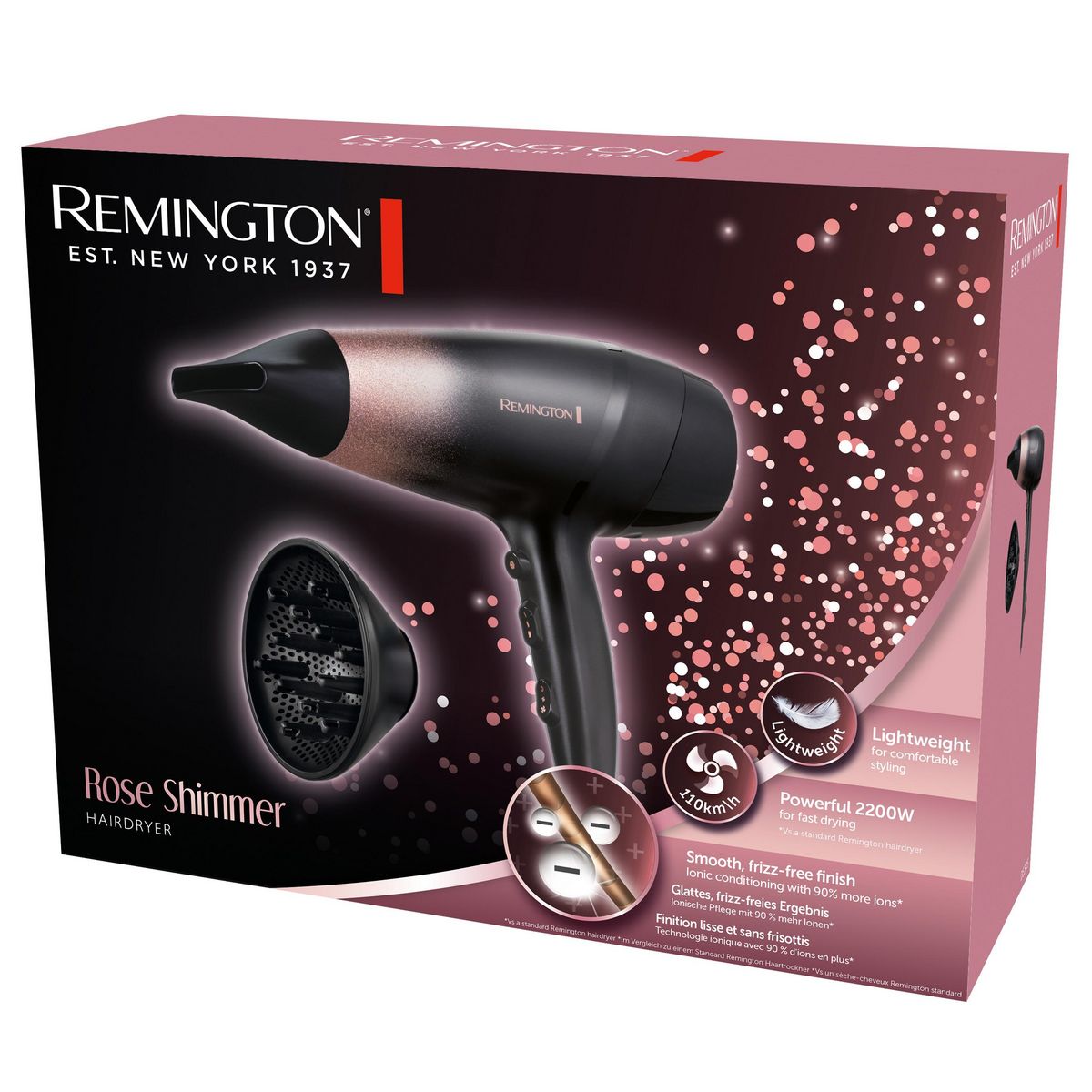 REMINGTON Sèche cheveux D5305 - Noir