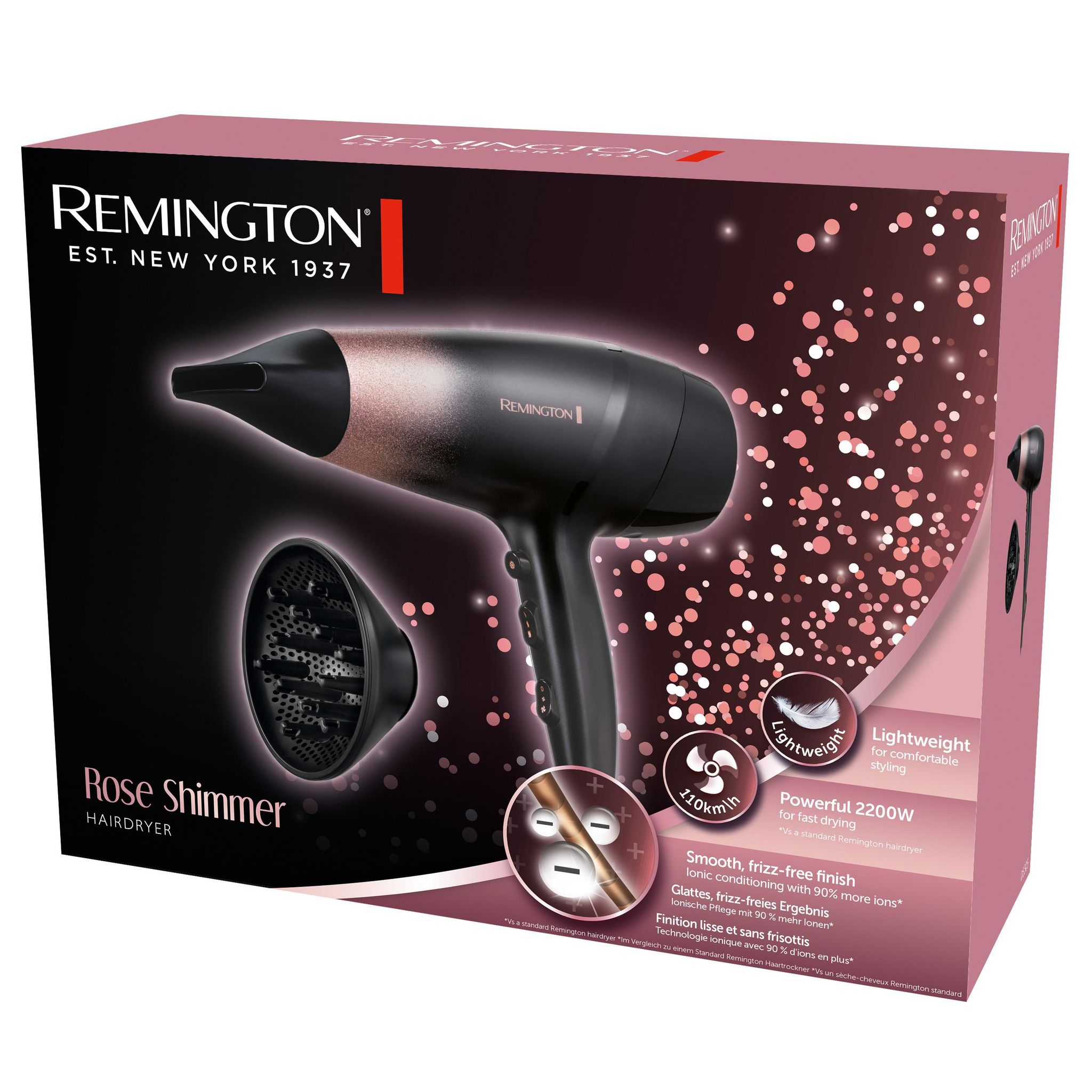 Voir la diapositive 2 : REMINGTON Sèche cheveux D5305 - Noir