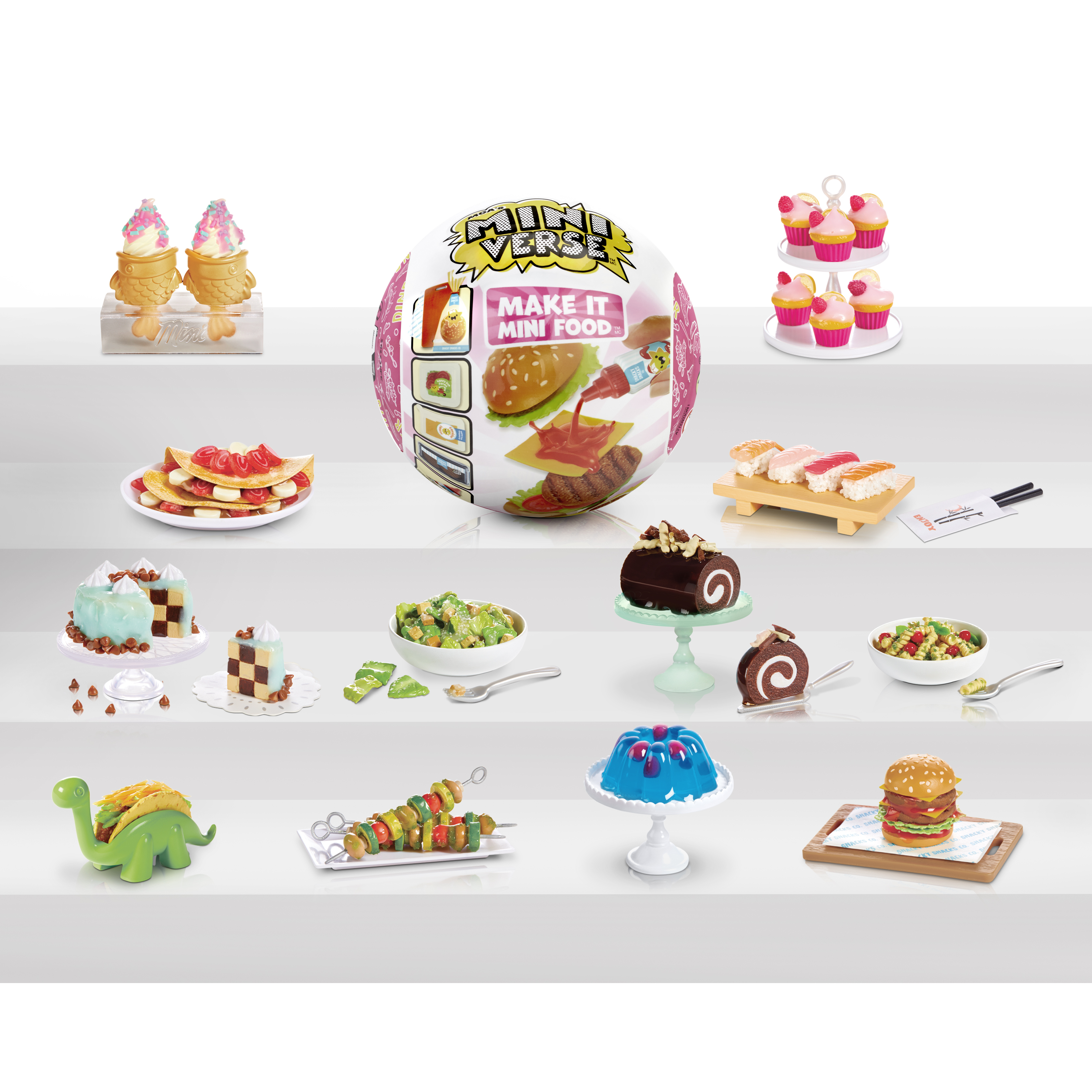 Voir la diapositive 3 : MGA Figurine Miniverse Mini Aliments