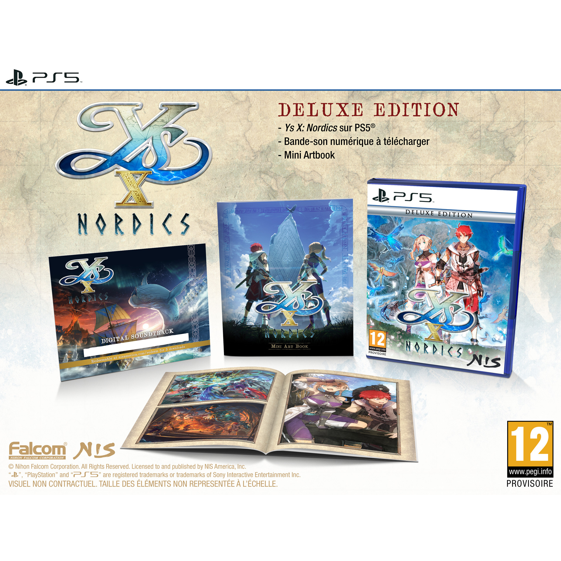 Voir la diapositive 2 : Ys X Nordics Deluxe Édition PS5